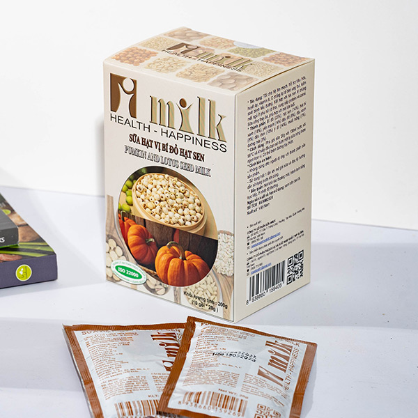 Sữa hạt vị bí đỏ hạt sen Hmilk